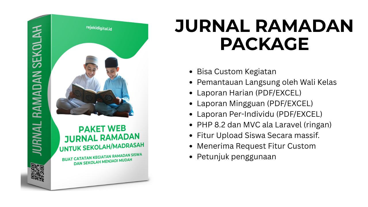 Source Code Aplikasi Jurnal Ramadan Digital & Mutaba’ah Siswa Terintegrasi (PHP MVC)